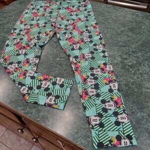 LuLARoe Disney Leggings Womens Tall & Curvy Colorful Mickey Mouse 90s Pattern